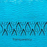 Glass Plate Turquoise Ripple