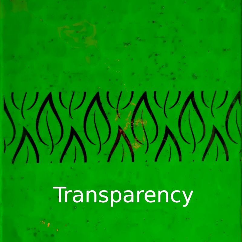 Glasplatte Blattgrün