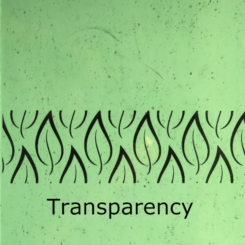 Glasplatte Getöntes Grün