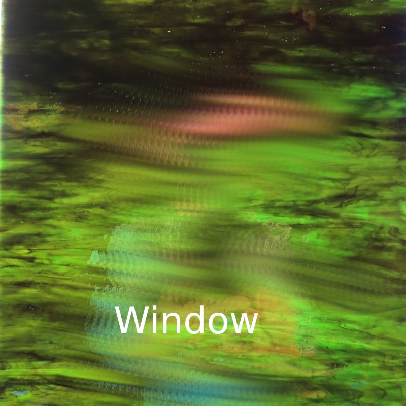 Glasplatte Dunkler Wald Irisiert