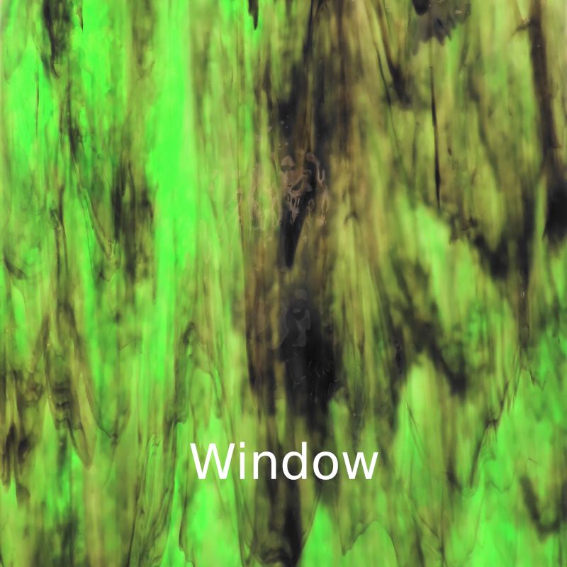 Glass Plate Evergreen Ripple