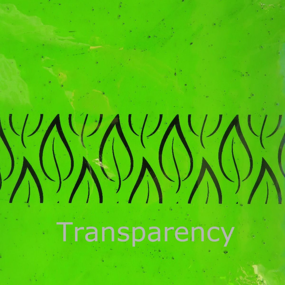 Glasplatte Tiefes Limette