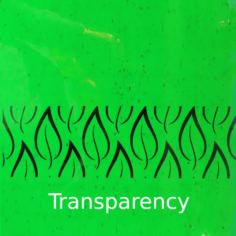 Glass Plate Neon Lime