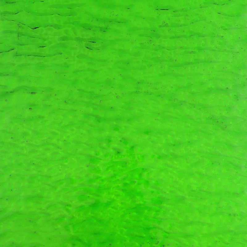 Glass Plate Clear Acid Green Ripple 