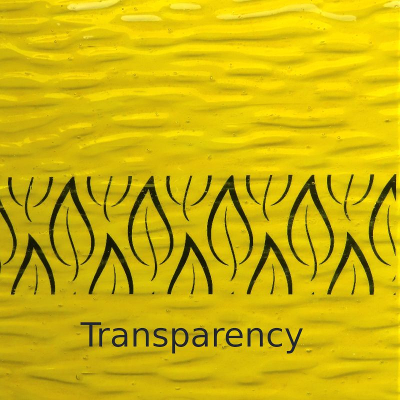 Glass Plate Canary Gentle Waves