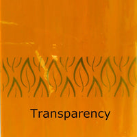 Glass Plate Golden Yellow Misty