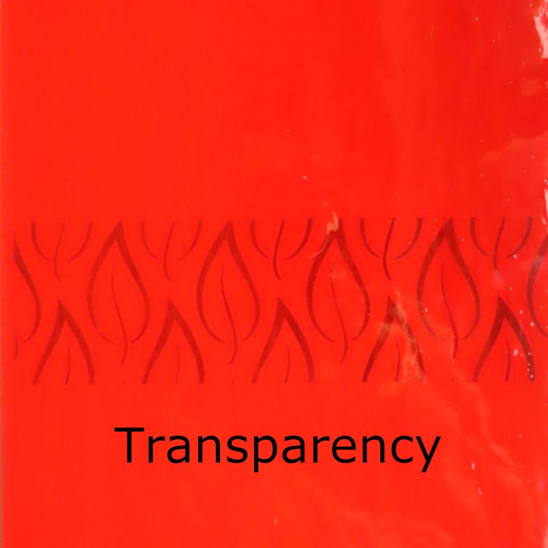 Plaque de Verre Rouge Cardinal