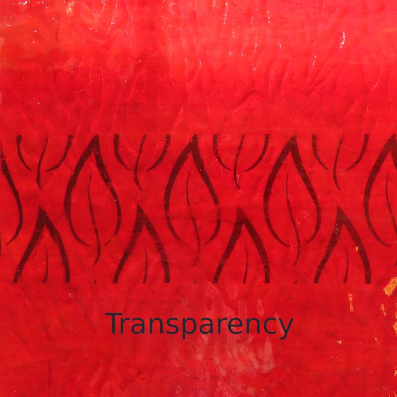 Glasplatte Kirschstruktur