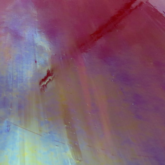 Glass Plate Red Lacquer 