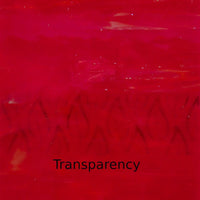 Glass Plate Red Lacquer 