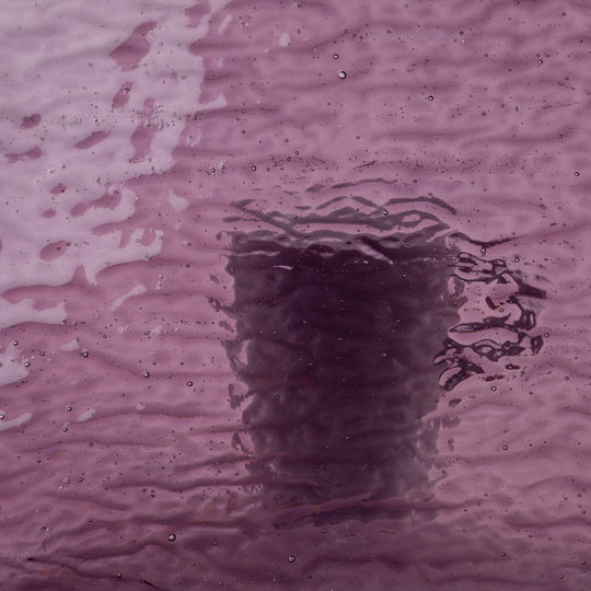 Plaque de Verre Violet Ondulé