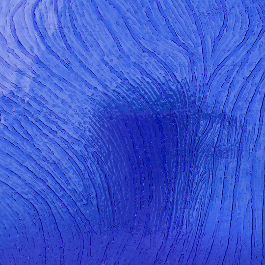 Glass Plate Cobalt Ripple