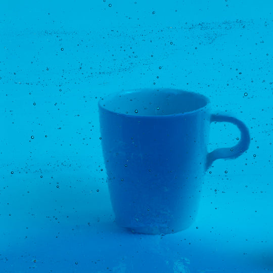 Glass Plate Clear Turquoise