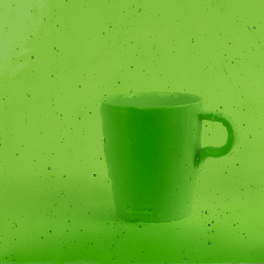 Glass Plate Neon Lime