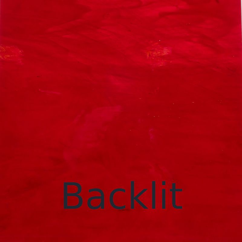 Glass Plate Red Lacquer 