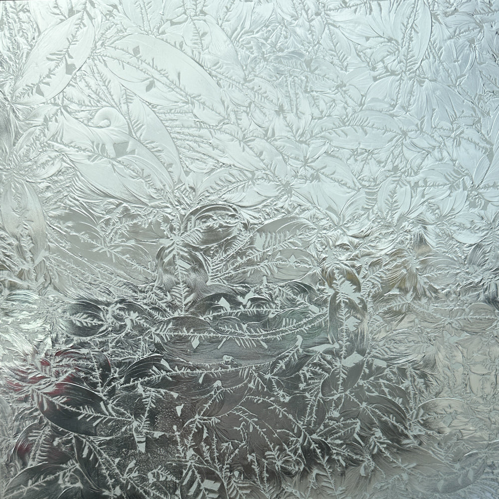 Glass Plate White Floral 