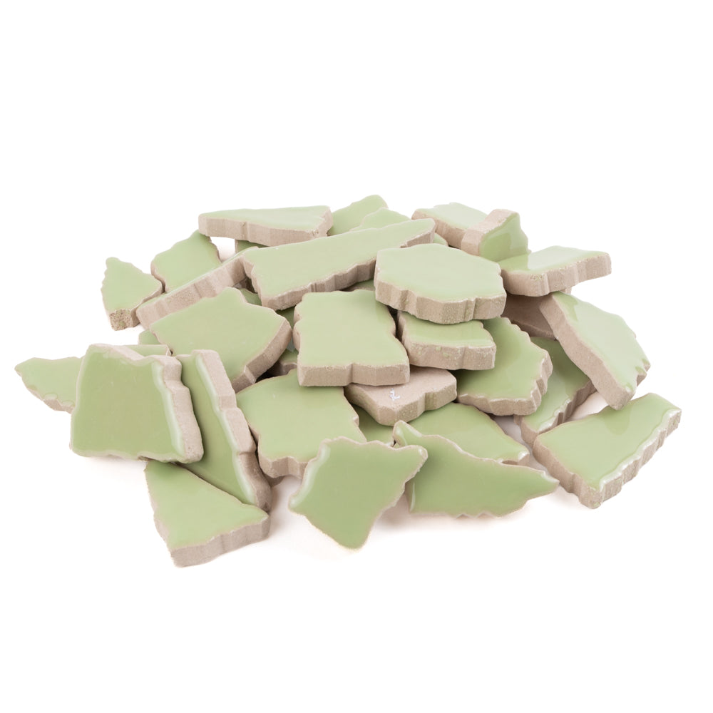 Keramik Mosaik Puzzle  Weiß