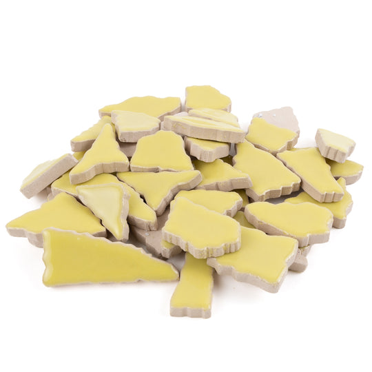 Keramik Mosaik Puzzle  Weiß