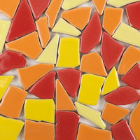 Keramik Mosaik Puzzle  Weiß
