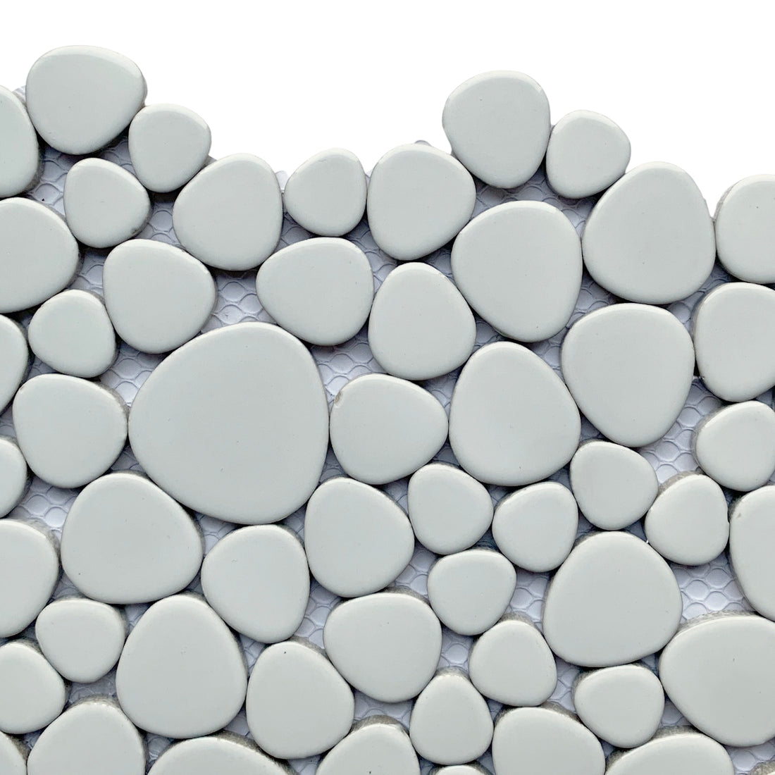 Kieselmosaik  Weiß