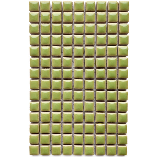 Mini Glazed Ceramic 10mm  Light Kiwi