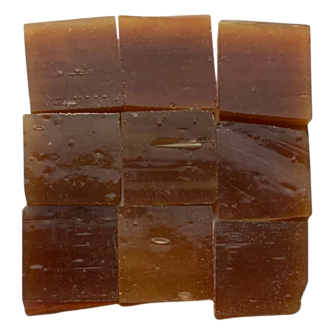 Glacier Tiffany Glass Mosaic 10mm Amber
