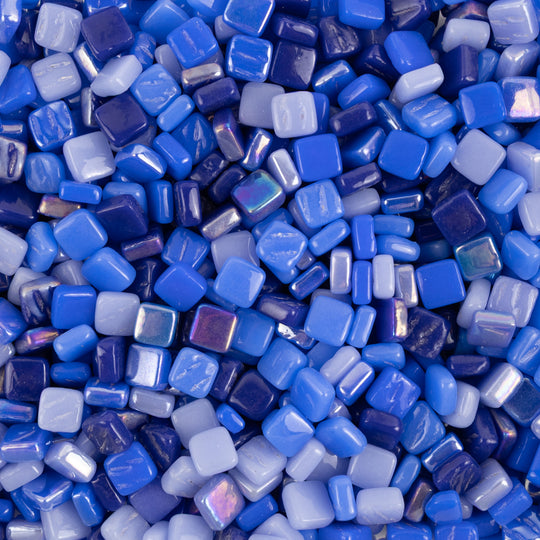  Ottoman 8mm Mélange Bleu