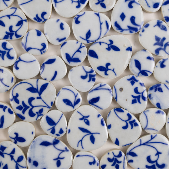 Kieselmosaik Blau Lockig (lose)