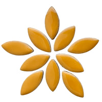 Mosaiksteinen Elipsenform 25mm  Curry