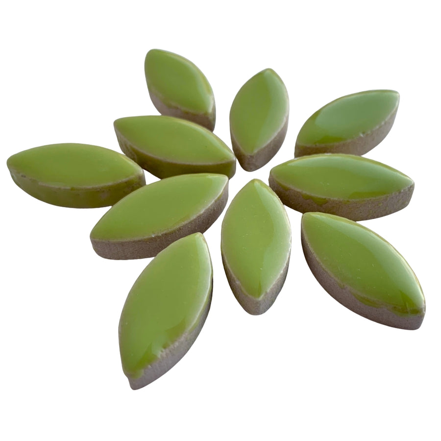 Mosaiksteinen Elipsenform 25mm  Kiwi