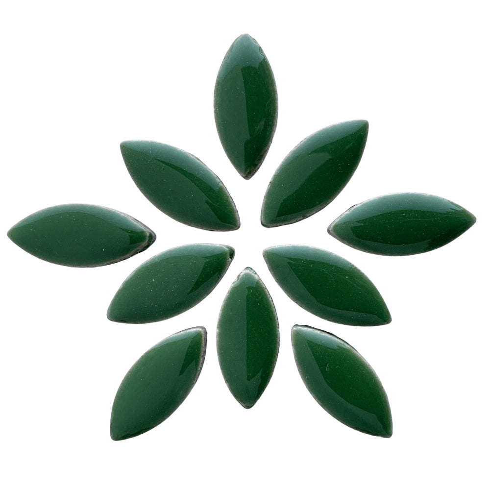 Mosaiksteinen Elipsenform 25mm  Eukalyptus