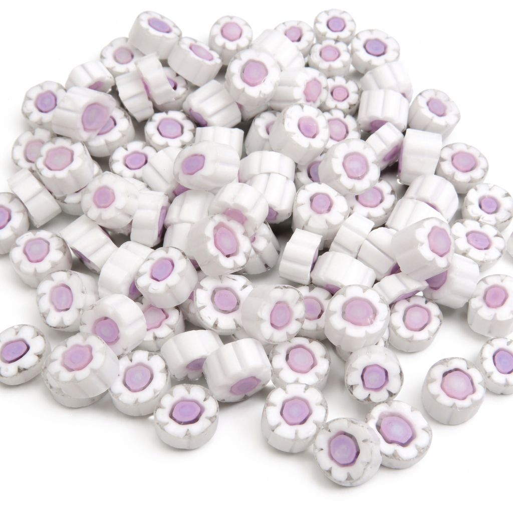 Millefiori Fleur Blanc Rose