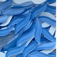 Gewellte Blütenblätter Luft Blau