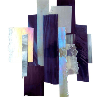 Chutes de verre  Vitraux Opus Mélange XL Gris/Noir