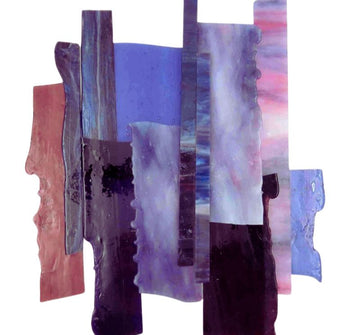Chutes de verre  Vitraux Opus Mélange XL Mauve