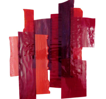 Chutes de verre  Vitraux Opus Mélange XL Rouge