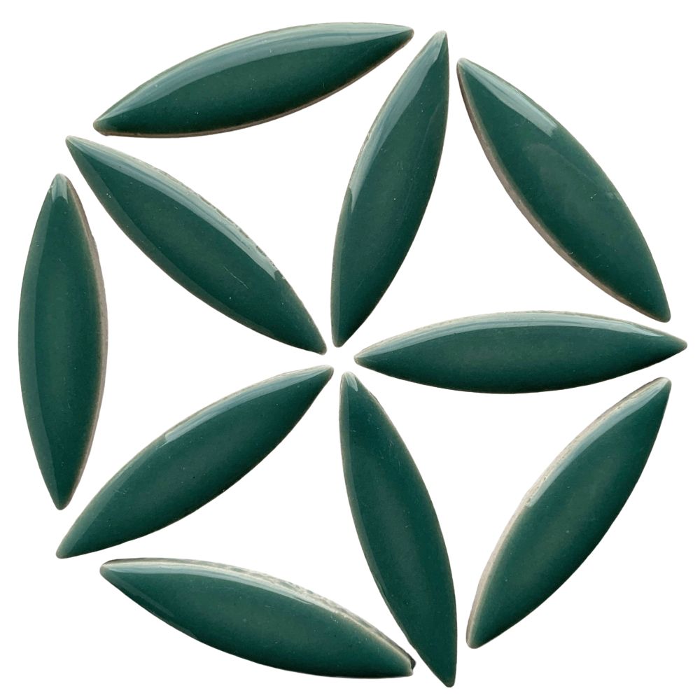 Ceramic Ellipse  Phthalo Green