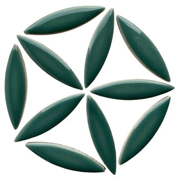 Ceramic Ellipse  Phthalo Green