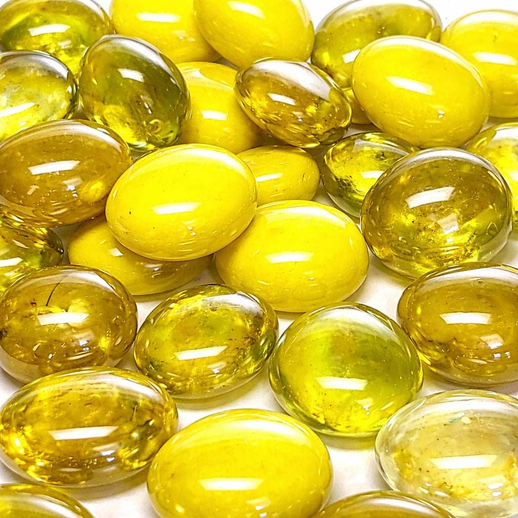 Glass Nuggets 16-20mm  Yellow Mix