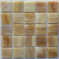 Glacier Tiffany Glass Mosaic 20mm  Caramel
