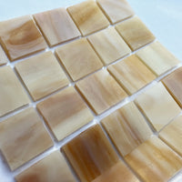 Glacier Tiffany Glass Mosaic 20mm  Caramel