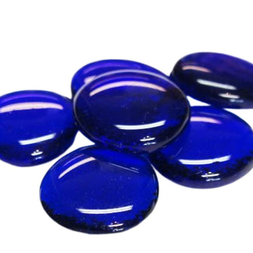 Glass Nuggets XL 30-36mm Blue Crystal