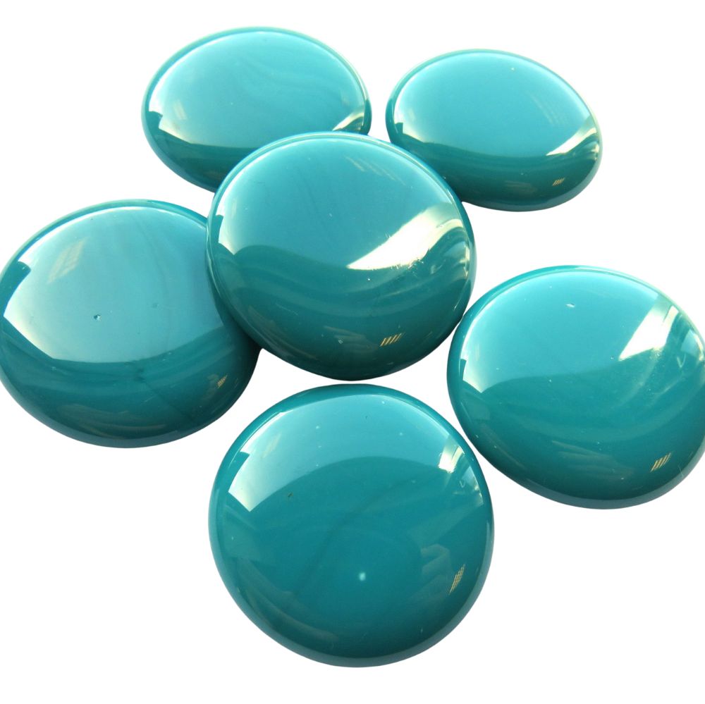 Glass Nuggets XL 30-36mm  Teal