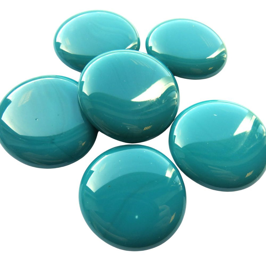 Glass Nuggets XL 30-36mm  Teal