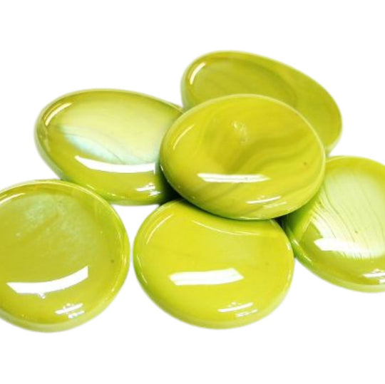 Glass Nuggets XL 30-36mm Opal Kiwi