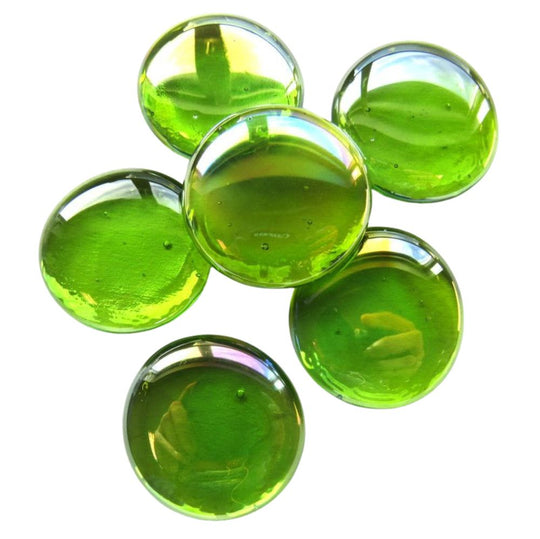 Glass Nuggets XL 30-36mm  Kiwi Diamond