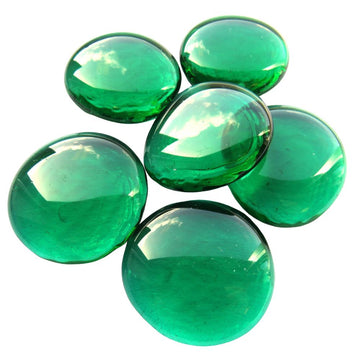 Glass Nuggets XL 30-36mm  Emerald Crystal
