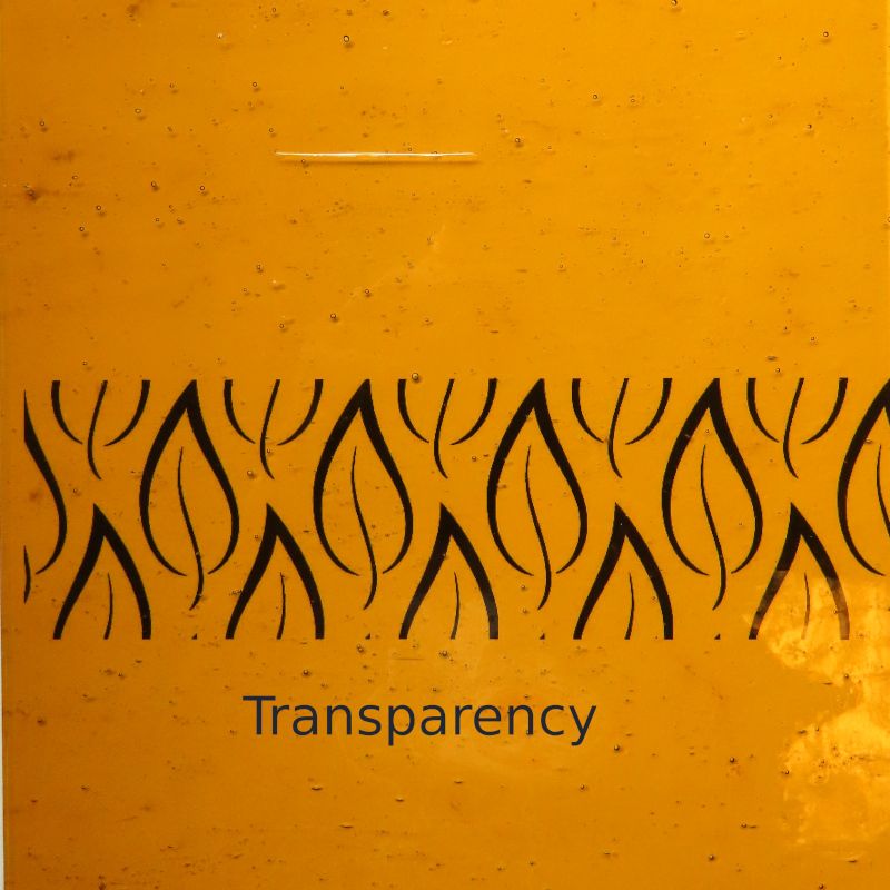 Glasplatte Bernstein