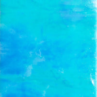 Plaque de Verre turquoise irisé