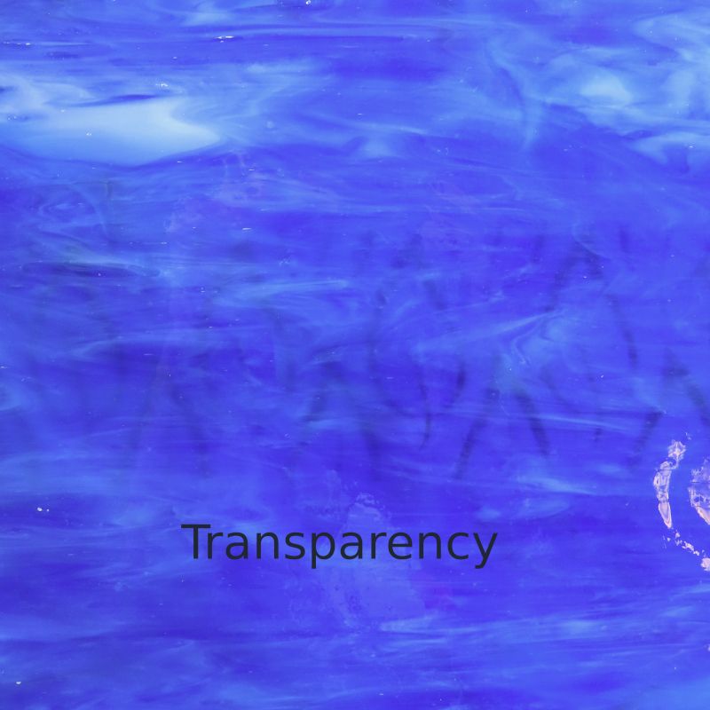 Glasplatte Tiefblaues Wasser Nebelig